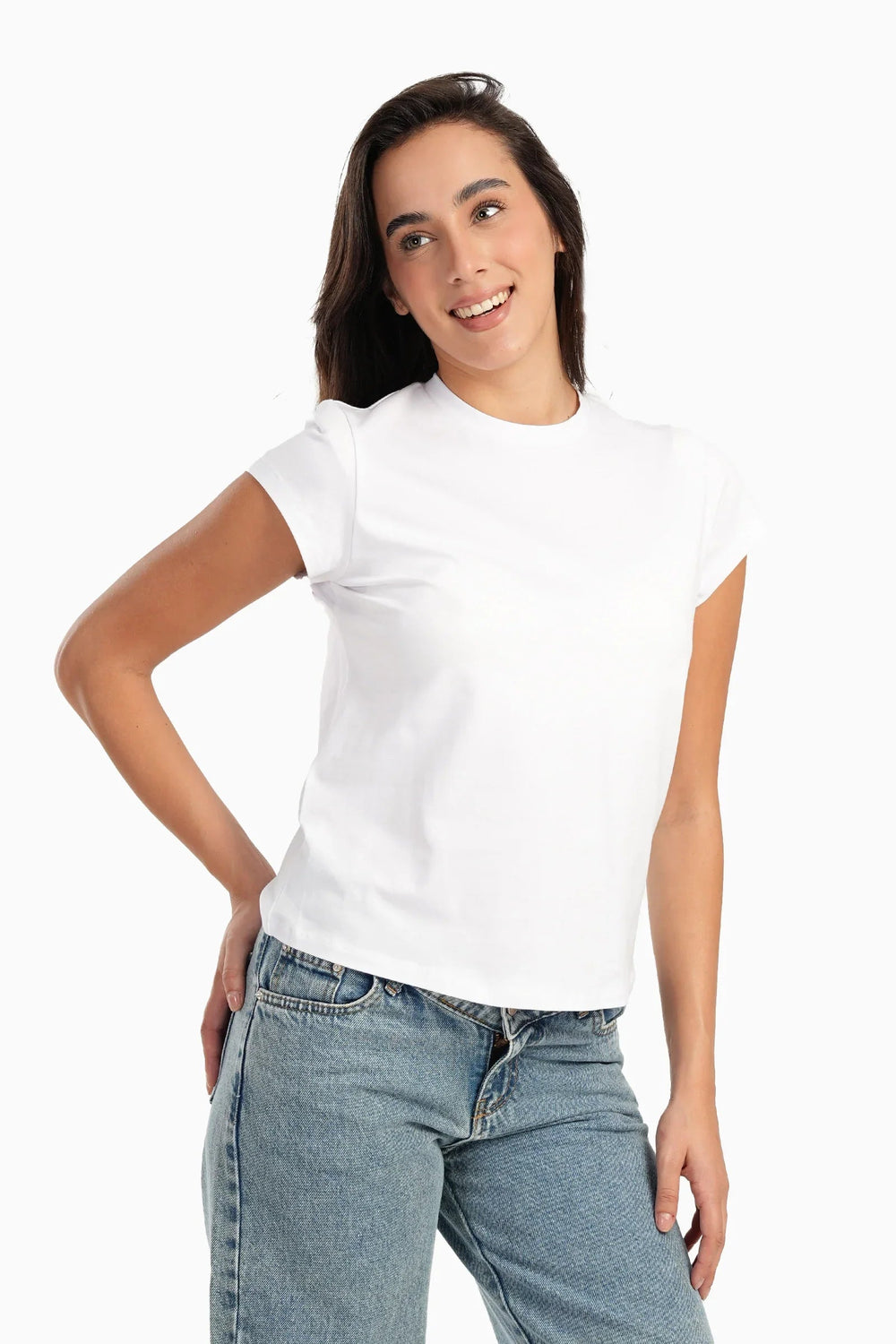 Short-sleeved cotton T-shirt