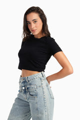 تي شيرت قطني قصير باكمام قصيرة - Carinasaudi.com