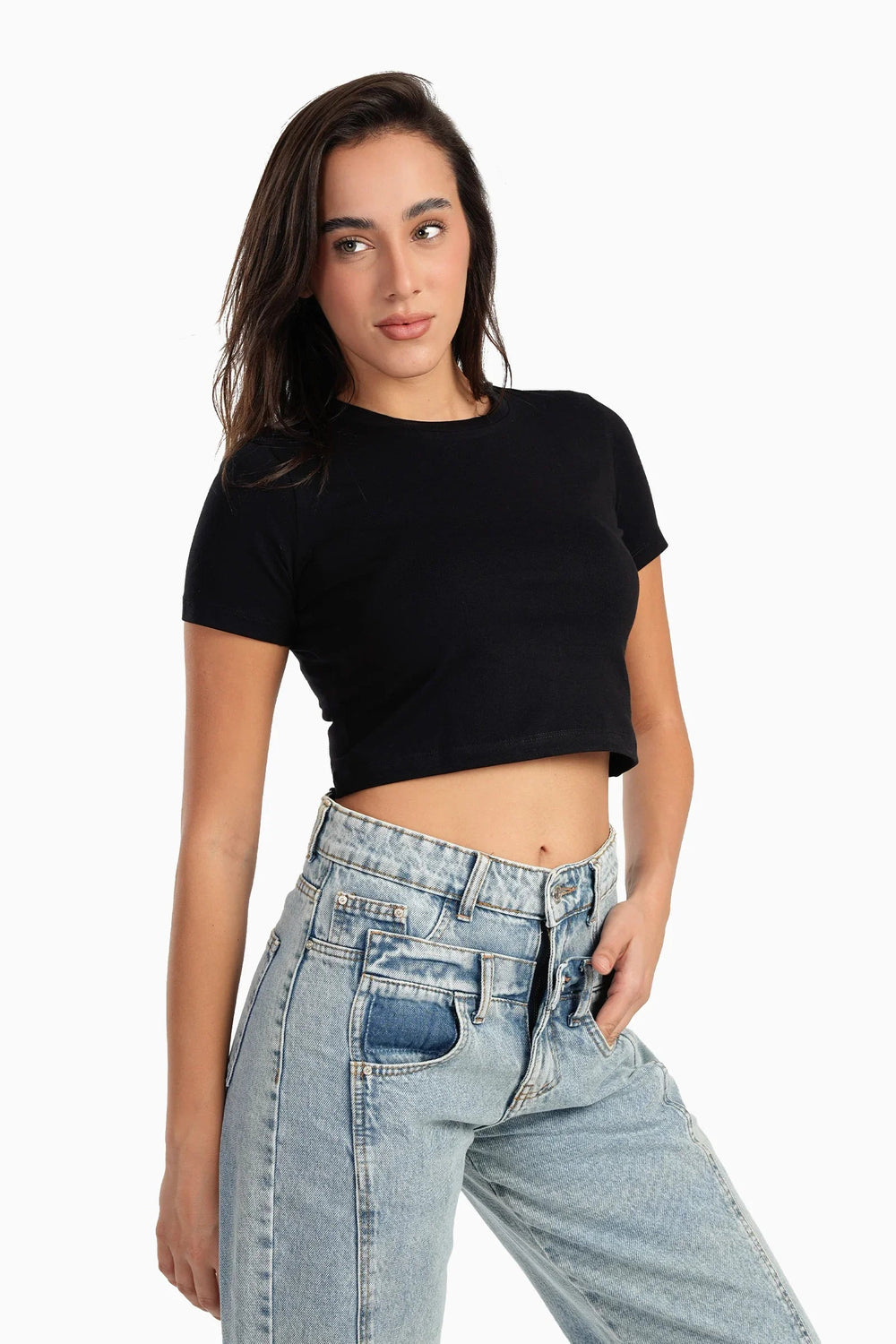 Short-sleeved cotton T-shirt