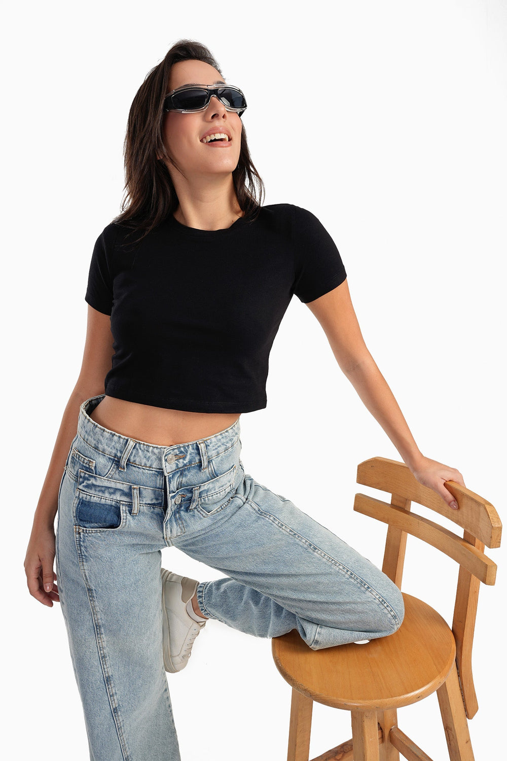 Short-sleeved cotton T-shirt