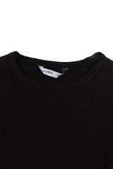 Ribbed long-sleeved blouse