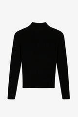 Ribbed turtleneck pullover