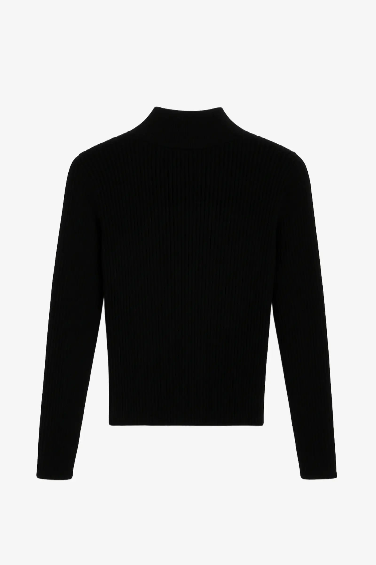 Ribbed turtleneck pullover