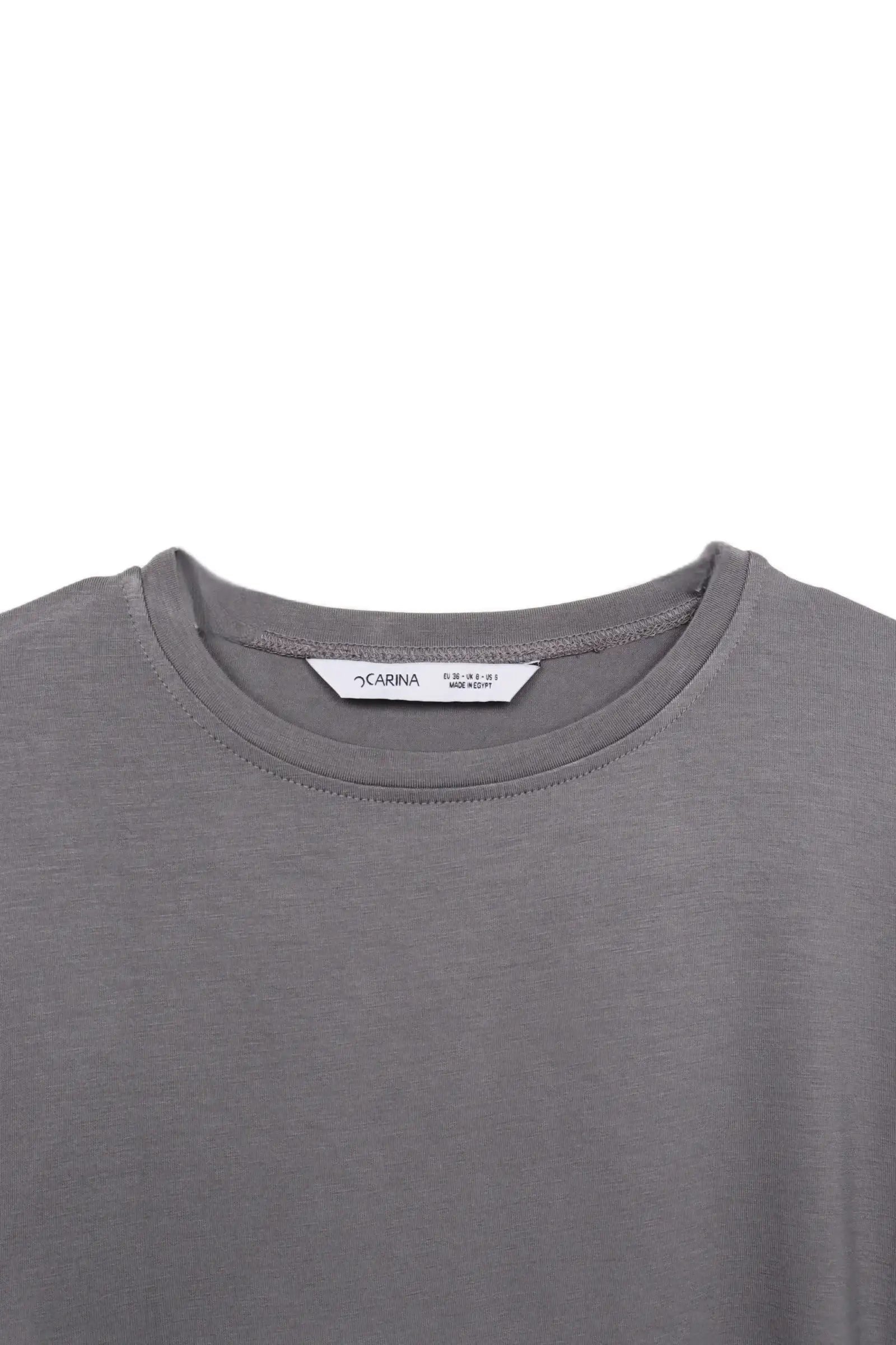 بلوزة بوبلين بأكمام طويلة