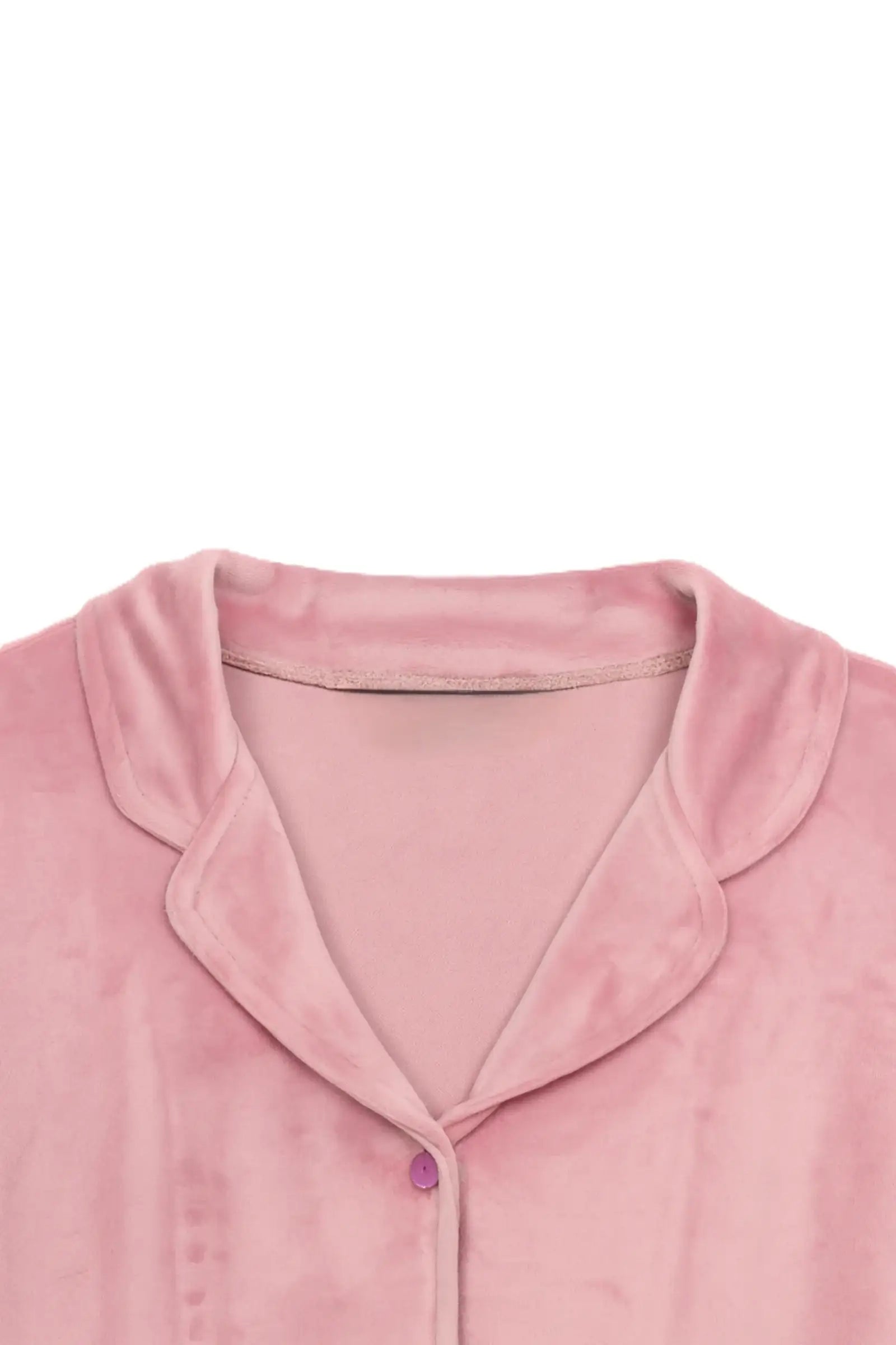 طقم بيجامة كلاسيكي مخملي