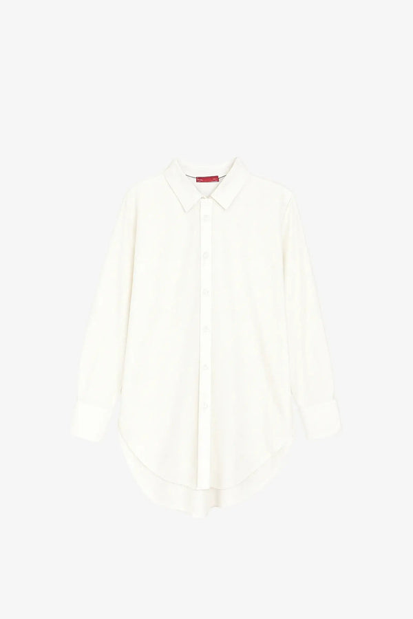 قميص مريح طويل ومنخفض