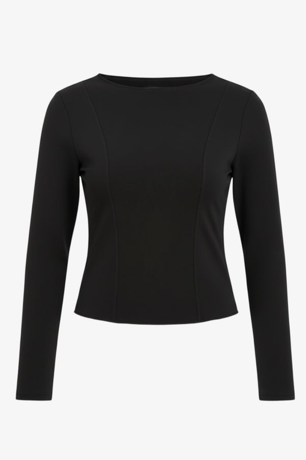 Boat Neck بياقة   slim fit توب