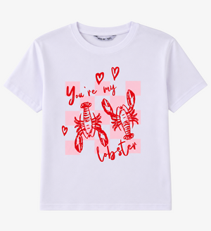 بيجامة قطن بطبعة "You're My Lobster" – تيشيرت وشورت