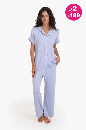 short-sleeved pajamas