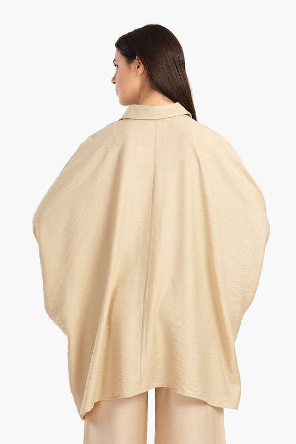 Oversized shirt with front pocket