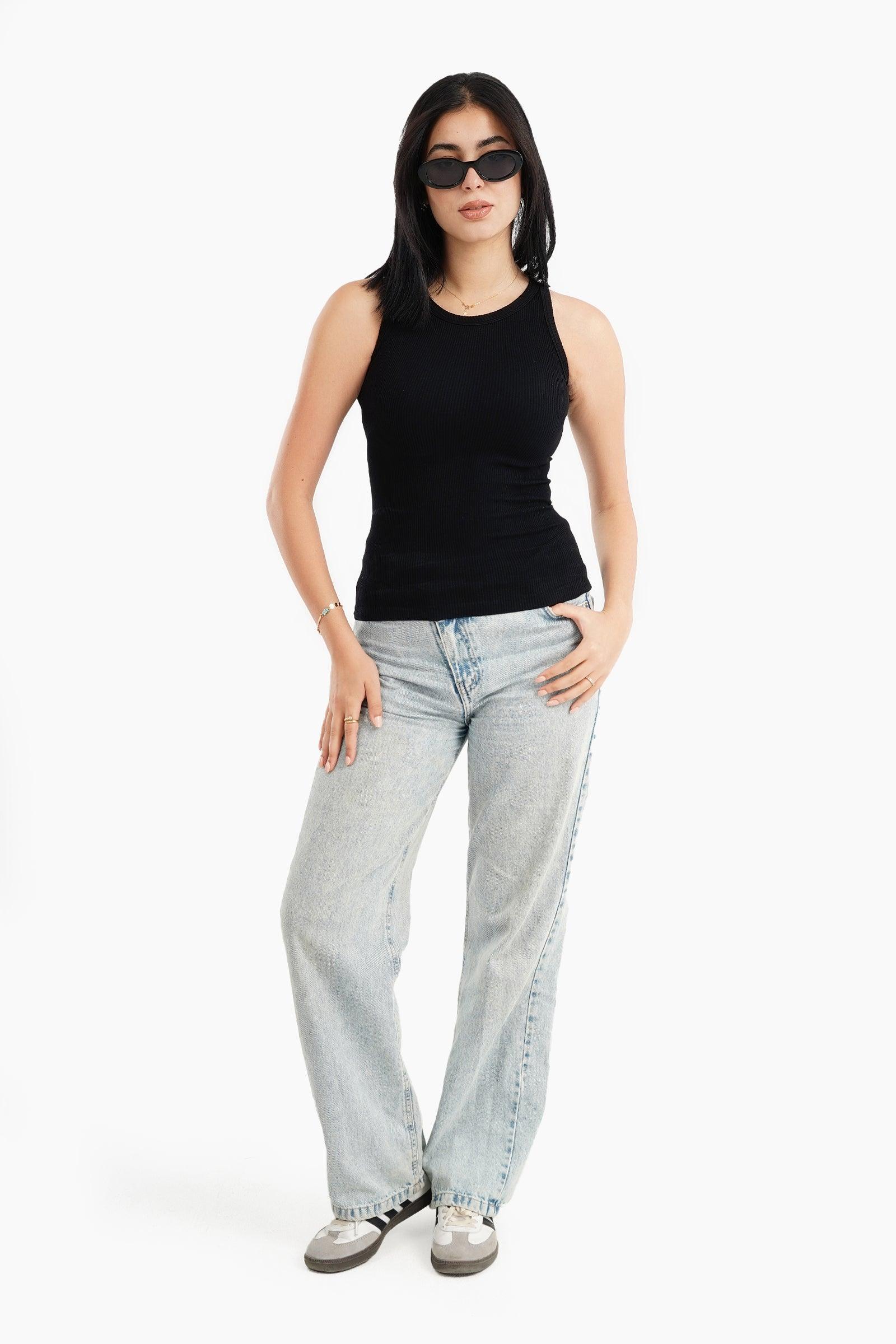 بلوزة مايكروفيبر بدون اكمام - Carinasaudi.com