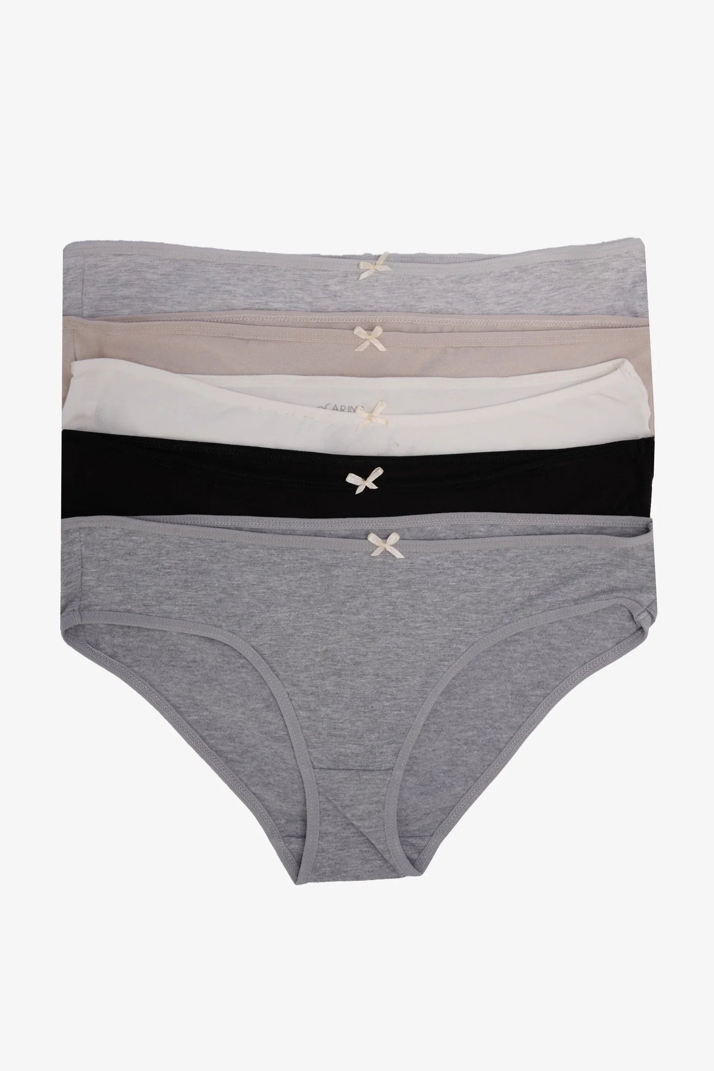 عبوة من ٥ سراويل داخلية بيكيني ملونة - Carinasaudi.com
