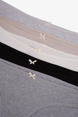 عبوة من ٥ سراويل داخلية بيكيني ملونة - Carinasaudi.com