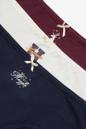 عبوة من ٣ سراويل داخلية بريف ملونة - Carinasaudi.com