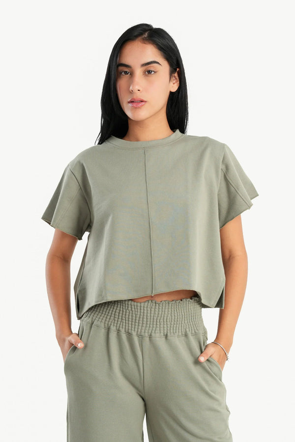 توب بيجاما قطن باكمام قصيرة - Carinasaudi.com