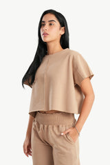 توب بيجاما قطن باكمام قصيرة - Carinasaudi.com