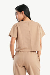 توب بيجاما قطن باكمام قصيرة - Carinasaudi.com