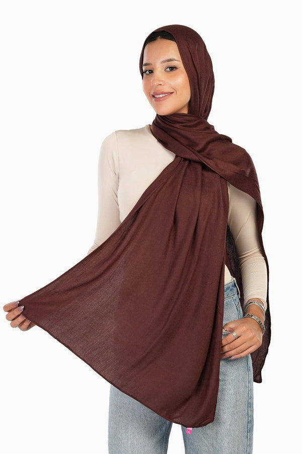 Plain printed scarf