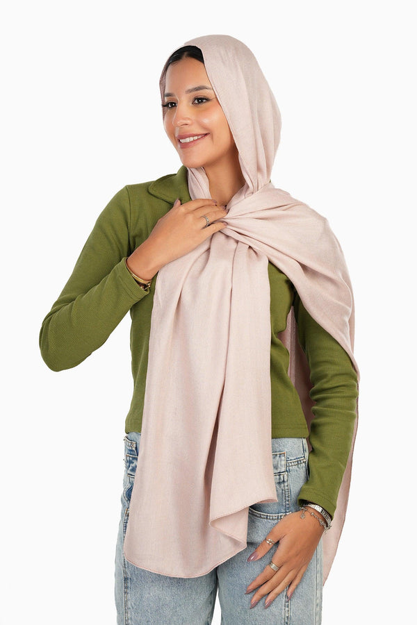 Plain printed scarf