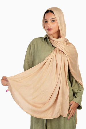 Plain printed scarf