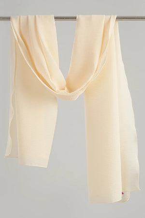 Pleated chiffon veil