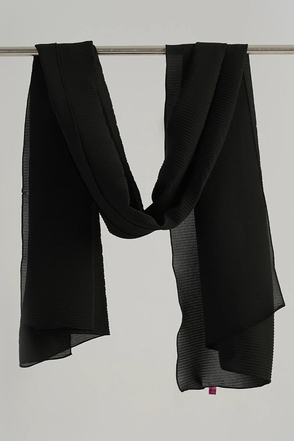 Pleated chiffon veil
