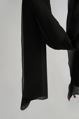 Pleated chiffon veil