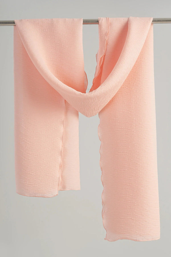 Pleated chiffon veil