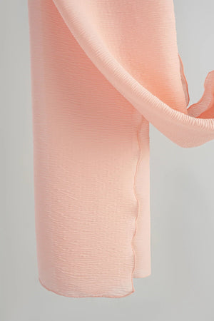 Pleated chiffon veil