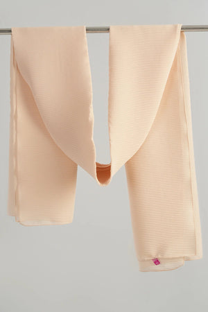 Pleated chiffon veil