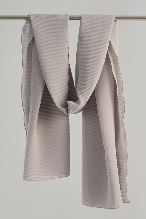 Pleated chiffon veil