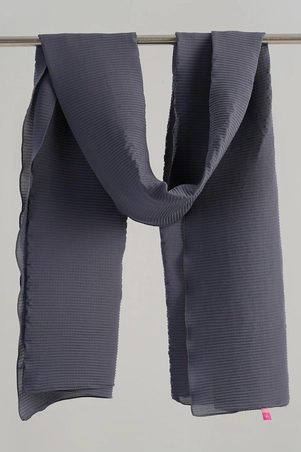 Pleated chiffon veil