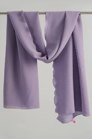 Pleated chiffon veil