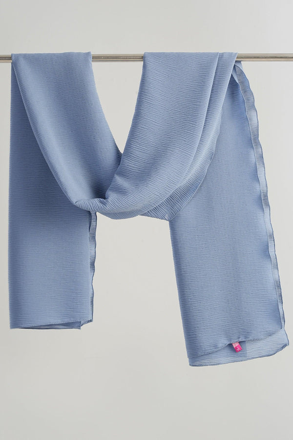 Pleated chiffon veil