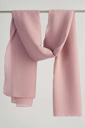 Pleated chiffon veil