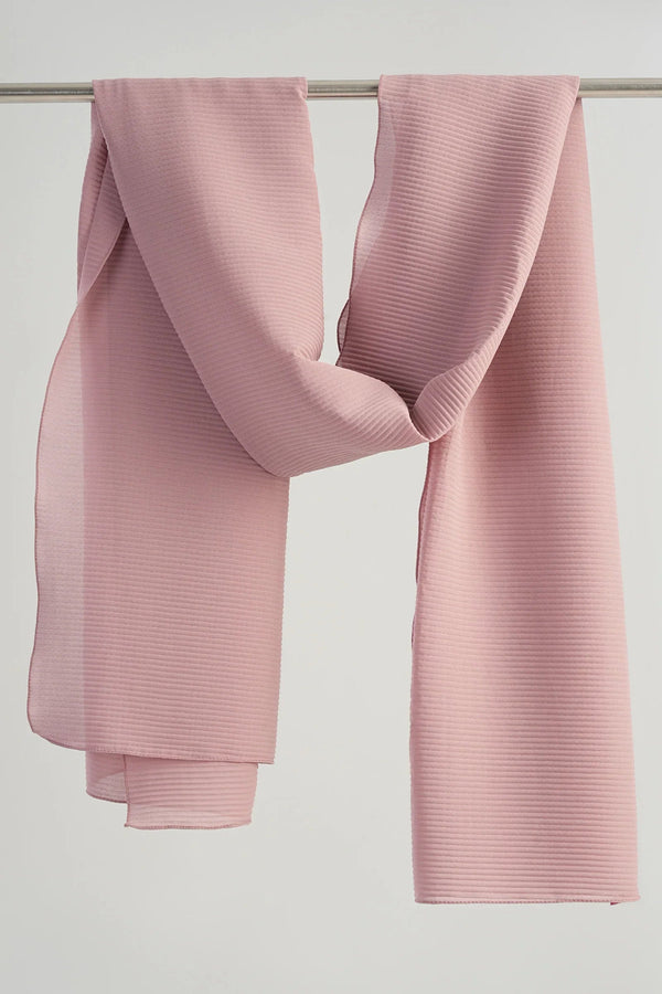 Pleated chiffon veil