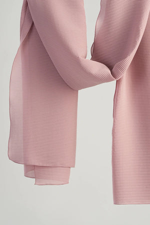 Pleated chiffon veil
