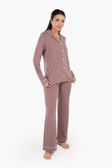 بيجاما فيسكوز باكمام طويلة - Carinasaudi.com