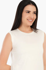 بلوزة طويلة بدون اكمام - Carinasaudi.com