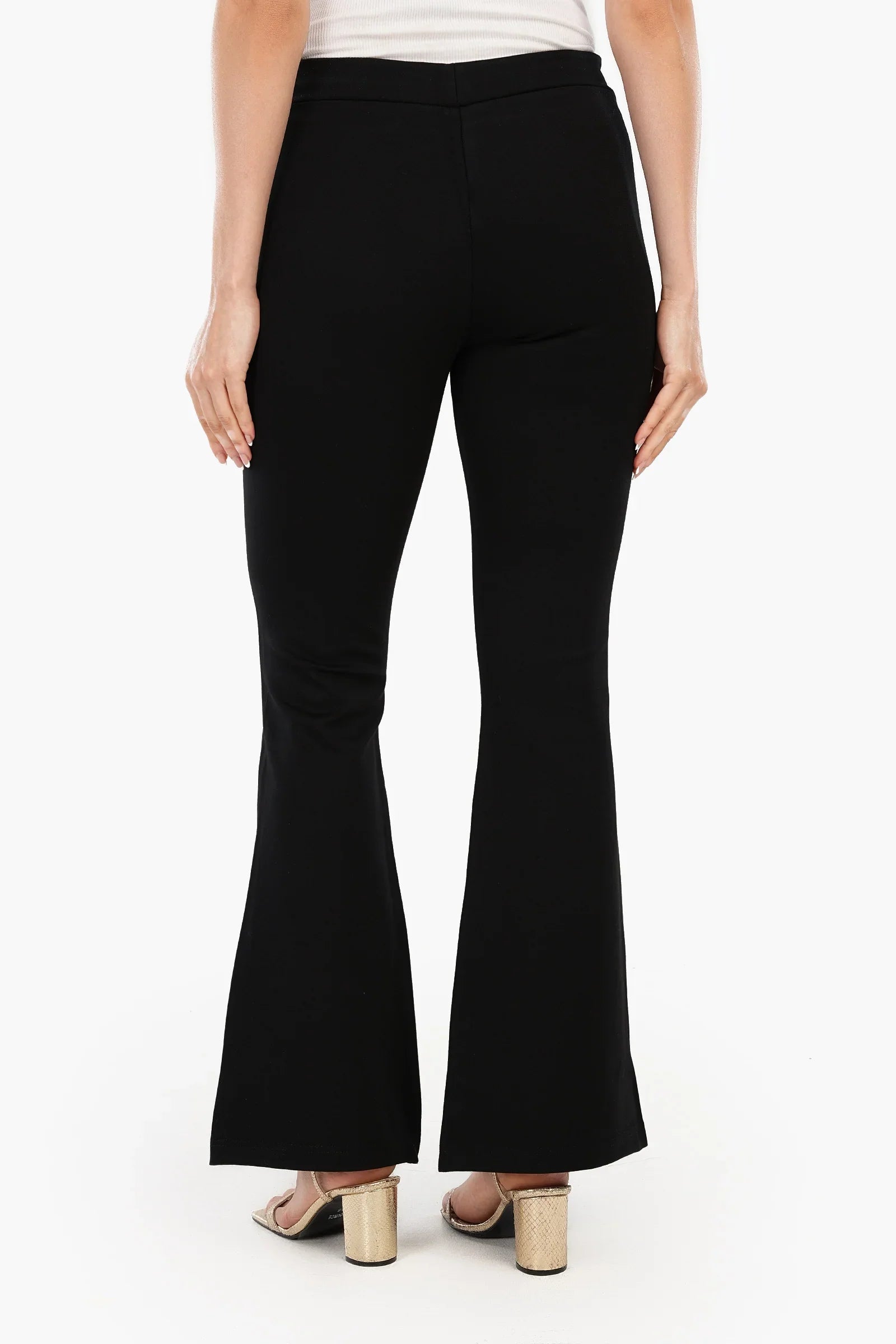 بنطال بخصر عالي و بقصة ساق شارلستون - Carinasaudi.com