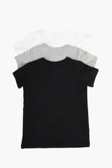 مجموعة من 3 قمصان قصيرة الأكمام للبنات - Carinasaudi.com