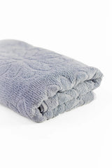 منشفة مضلعة مزخرفة زهور  100×50  سم - Carinasaudi.com