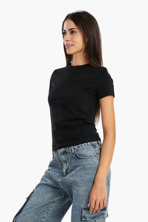 Short-sleeved cotton T-shirt