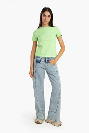 Short-sleeved cotton T-shirt