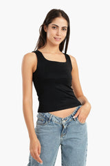 بلوزة مايكروفيبر برقبة مربعة - Carinasaudi.com