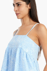 بيجاما بحمالات رفيعة بطبعة - Carinasaudi.com