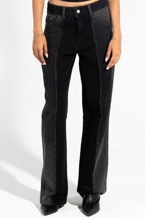 Contrast-colored jeans