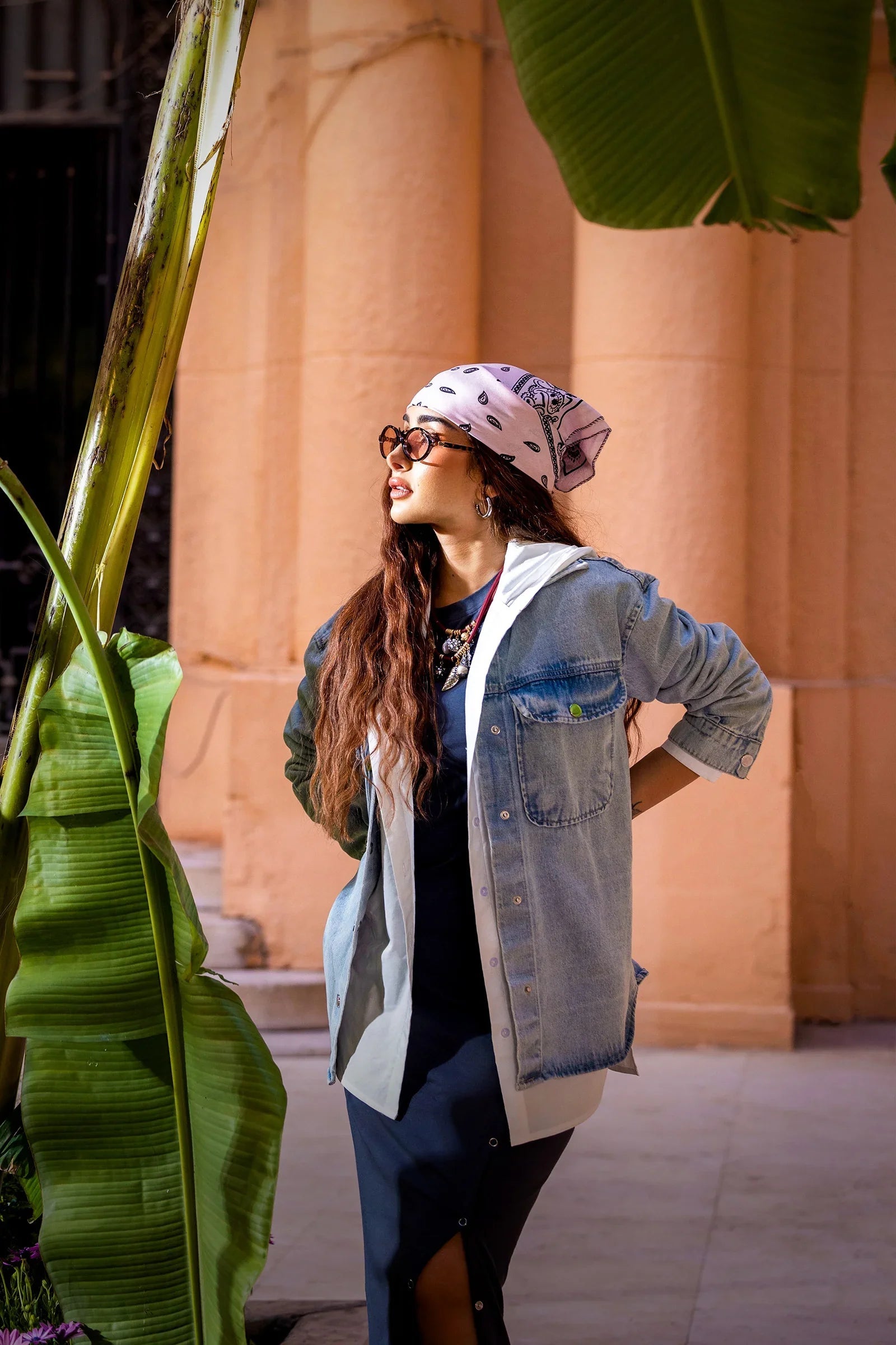 قميص باكمام طويلة مريح بغطاء للرأس - Carinasaudi.com