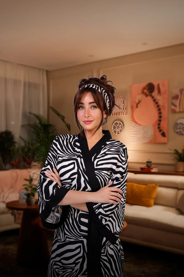 روب زيبرا متوسط الطول - Carinasaudi.com