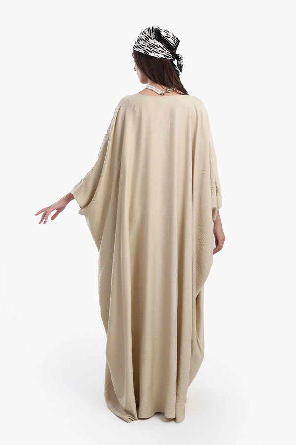 Long abaya with side pockets